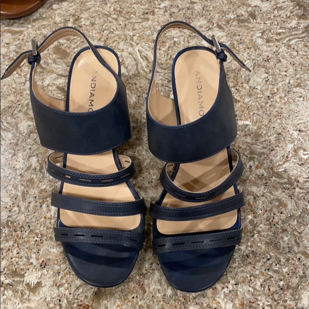 Andiamo navy blue sandals